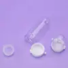 Em Estoque: Frasco de Vidro Bulbo Fundo Redondo 10ml/20ml, Tamanho para Teste de Sérum, Transparente; Frasco de Vidro com Tampa Dupla de Rasgar 30ml