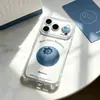 Mirtilo Grande é Adequado para Vivo Xiaomi Iphone16/17Pro Transparente Airbag 17Pm Capa de Celular Nicho Oppo Mulheres