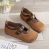 Sapatos Femininos Estilosos Versáteis Estilo Coreano, Sapatos de Tecido Old Beijing, Sapatos Mary Jane da Moda, Sapatos Birkenstock Retrô Atacado