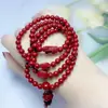 Pulsera Loto Cinabrio 108 Pulsera del Año de Vida para Mujer Arena Dorada Púrpura Cuentas de Transferencia de Regalo Pulsera Valiente