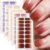 Película de Esmalte Rosa Cebola Degradê Zhengxiang para Unhas Francesas Adesivos de Manicure Estampagem a Quente 3D 16 Dedos Transfronteiriços Temu Adesivos Populares para Unhas