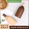 Abrebotellas de Cerveza Personalizado, Forma de Botella de Vino para el Hogar, Abrebotellas Creativo, Imán de Refrigerador de Madera, Abrebotellas Magnético de Cola
