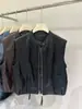 Chaqueta chaleco de cuero retro versátil de otoño para mujer, nuevo estilo 2026, de alta gama, a la moda, chaleco casual sin mangas