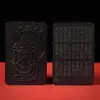 Madeira de Jujuba Fulminada Semelhante a Jade Pingente de Ouro Talismã Taoísta Acessório Portátil Material Antigo Cor Escura Finamente Esculpido Polido à Mão