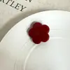 Pinza para el pelo de oso y flor de acetato repujado estilo coreano, pinza lateral de pico de pato de color sólido dulce, pinza para flequillo con patrón de carey