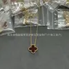 Colar de trevo da sorte grande de luxo Fanjia para mulheres, banhado a ouro 18k, cheio de diamantes, corrente de clavícula moderna e única