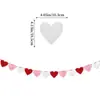 Decoración Fiesta Día de San Valentín Boda Europea y Americana Diseño de Habitación de Boda Flor de Tela No Tejida en Forma de Corazón Corazón Venta al por Mayor Personalización