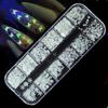 Lentejuelas de arte de uñas calientes transfronterizas amor láser ilusión mariposa fluorescentes luminosas lentejuelas en caja fábrica al por mayor