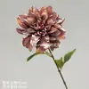 Tons Terrosos, Cor Café, Laranja Outonal, Flores Artificiais, Cor Chá com Leite, Buquês para Decoração de Casamento, Adereços Atacado, Arranjos de Flores, Salão de Casamento