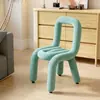 Taburete de Tocador, Taburete de Tocador para Dormitorio, Silla de Comedor de Diseñador con Tubo Curvado, Silla Pulpo, Silla de Maquillaje Dopamina, Silla Irregular
