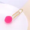 Clips de Papel de Bola de Felpa Colorida Hechos a Mano para Manualidades Marcadores de Libros Creativos Lindos Decoraciones de Bola de Felpa Pequeños Accesorios de Regalo