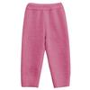 Pijama Suave para Niñas Invierno 2025 Color Merlot Forro Polar Cálido Ropa de Casa Gruesa de Franela para Niños Medianos y Grandes Set