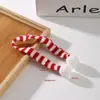 Boneca de pelúcia cachecol pequeno chapéu de lã de Natal chapéu de tricô com amor cachecol aquecedor de pescoço crochê à mão diy acessórios de clipe outono e inverno atacado