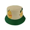 Comércio exterior chapéu de pescador infantil estampa de desenho animado chapéu balde para bebê feminino novo de verão chapéu de sol para meninos atacado T491