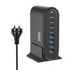 Cargador Rápido de Nitruro de Galio Pd de 268W Cargador de Escritorio Multifuncional con 8 Puertos y Fuente de Alimentación para Laptop de Carga Directa de Alta Potencia de 286W