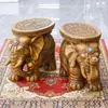 Banqueta de Elefante para Sala de Estar em Casa, Ornamento de Elefante que Atrai Fortuna, Banqueta para Trocar Sapatos, Pode Ser Usada como Item de Boa Sorte na Entrada, Banqueta que Atrai Fortuna
