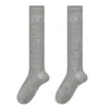 Calcetines Grises a la Mitad de la Pantorrilla para Mujer, Estilo Delgado de Verano, Calcetines Largos de Tubo, Nuevo Modelo Popular 2026, Calcetines de Ballet Estilo Miu, Efecto Adelgazante