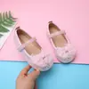 Zapatos Planos de Lentejuelas Poco Profundos para Niñas Primavera y Otoño Zapatos de Princesa con Lazo para Niñas Mocasines Suaves para Estudiantes Versátiles