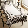 Mantel al por mayor estilo americano, impermeable y a prueba de aceite, mantel de mesa de comedor sin lavado, PVC rectangular impreso, tacto de lujo ligero y alta gama, mantel para mesa de centro