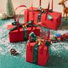 Caja de embalaje de manzana navideña en stock Caja decorativa de manzana de Nochebuena Caja de regalo de mano navideña Embalaje de caja vacía al por mayor
