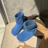 Design único, camurça retrô, sapatos femininos macios estilo Birkenstock, nova coleção de inverno 2026, fofos e charmosos, bico redondo, botas de neve curtas