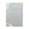 Película Laminadora Fría Láser BOPP Transparente A4 al por Mayor Autoadhesiva con Adhesivo Trasero Impermeable Resistente a Rayones Insignias DIY Laminación de Fotos para Bullet Journal