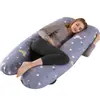 Almohada para embarazadas con protección para la cintura, almohada para dormir de lado, almohada multifuncional para embarazadas, almohada en forma de U, suministros para embarazadas, almohada para dormir, almohada para dormir de lado