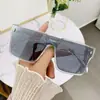 Gafas de Sol Retro con Protección Solar, Modernas y Versátiles, Montura Grande, Adelgazantes, A prueba de Viento, Gafas de Sol de Una Pieza de Alta Definición para Hombres y Mujeres, Modernas para Sesiones de Fotos