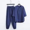 2025 Verão Novo Estilo Chinês Zen Roupas Chá Roupas Terno Estilo Chinês Tang Terno Antigo Terno Masculino Hanfu Estilo Antigo
