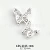 Joyería japonesa de aleación con forma de mariposa para uñas, superventas, con diseño de hada, de una sola pieza, con incrustaciones de diamantes, accesorios de lujo tridimensionales con forma de mariposa para uñas.