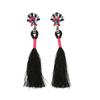 Pendientes de borla hechos a mano para mujer, estilo nacional europeo y americano, largos, de color, con forma de paraguas, bohemios, fabricantes de joyas al por mayor