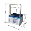 Máquina de enfardamento plástico com fita OPP automática pequena sem fita automática para enfardamento de vegetais máquina de enfardamento com cola quente