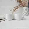Caneca de Cerâmica Personalizada com Logo para Café Espresso Estilo Italiano Pequena 90ml para Casa Escritório Presente