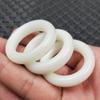 Pingente de Jade Anel Xiuyu Branco Pingente Fivela Xiuyu Pingente de Joia Pingente de Colar Pingente de Jade Pendurado no Carro