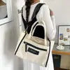 Esencial para la Clase y los Viajes, Bolso Tote Amarillo Cremoso de Gran Capacidad para Mujer, Nuevo Modelo 2026, Bolso de Mano Cruzado Ligero para Chicas