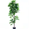 Decoración de Interior para el Hogar Personalizada Escandinava Hoja de Piano Simulada Árbol Banyan en Maceta Adornos Falsos de Bonsái Grandes de Pie Árbol Falso