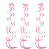 Decoração de Aniversário em PVC Adereços Fita Colorida Espiral Decorações de Festa Arranjo de Presente de Primeiro Aniversário Suprimentos