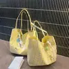 Nova bolsa de lona transfronteiriça de grande capacidade, uso dupla face, de ombro único, bolsa tote casual de tecido Oxford para commuting para mulheres