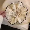 Goma para el pelo de encaje con lunares, Suave y elegante para coleta, Accesorio para el pelo simple y elegante para el día a día