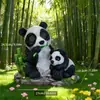 Adornos Artesanales de Resina de Animales Realistas Transfronterizos para Estatuas de Jardín Exterior, Luces de Atmósfera Creativas Alimentadas por Energía Solar