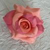 Cabeza de Rosa Simulada Grande Decoración de Hotel Hogar DIY Floral Decoración de Boda Ramillete Joyería Cabeza de Flor Hecha a Mano