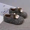 Lindos Zapatos de Perro de Dibujos Animados Birkenstock Peludos 2026 Otoño/Invierno Nuevo Estilo Coreano para Niñas Suela Suave Más Terciopelo Cálidos Zapatos de Algodón