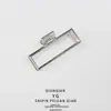 Pinza para el pelo de aleación de zinc mate simple dorada, pinza de tiburón grande para el baño, pinza para el pelo, accesorios para el pelo retro europeos y americanos