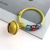 Llavero Colgante de Campana con Anillo de Colores de 45 mm, Cuentas de Letras de Colores Dulces, Accesorios DIY, Dijes para Bolsos de Mujer
