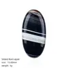 Cabujón Oval de Cristal Natural 15*30mm para Incrustación DIY en Collares Broches Accesorios de Fondo Plano Cabujón en Forma de Huevo de Piedra Semipreciosa