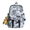 2026 Nueva Mochila Estudiante Graffiti Gran Capacidad Estilo Urbano Fresca para Hombre Mochila para Estudiante Universitaria Viaje Bolsa Escolar Mochila