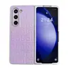 Capa de celular com pintura perolada geométrica degradê 2024 para Samsung Z fol5 dobrável fol4 trendy fol3
