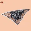 Bufanda Triangular de Sarja Estampada con Patrón Paisley para Mujer, Bufanda de Moda de Alta Gama, Suministro Directo de Fábrica