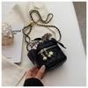 Bolso Estilo Chanel para Mujer 2024 Nueva Moda Acolchado de Diamantes Cadena Bolso de Hombro Bolso Cruzado Mini Bolso Cubo Cuadrado