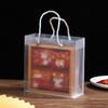 Caja de embalaje de soufflé esmerilado transparente de 80 g, 4/6/8, caja de regalo portátil para el Festival del Medio Otoño, caja de pastel de luna helada